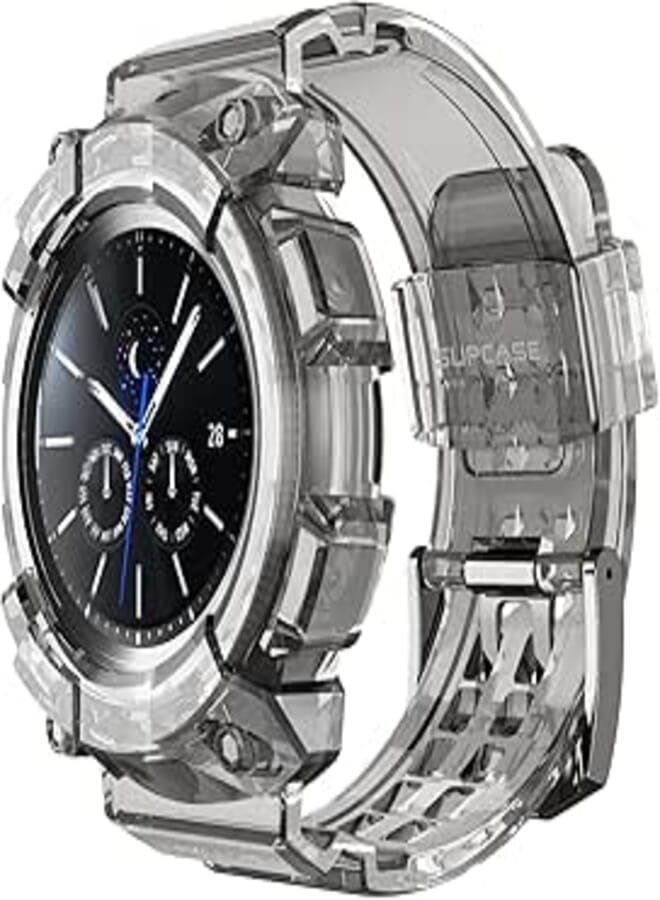 Supcase [unicorn beetle pro] series case designed for galaxy watch 3 [45mm] 2020 release, rugged protective case with strap bands (frostblack)